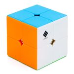 Cubelelo Drift 2x2 Stickerless Magic Speed Cube for Kids & Adults Speedy Brainstorming Puzzle (Multicolor)