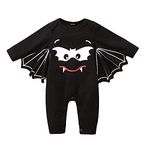 SOONHUA Baby Jumpsuit,Halloween Newborn Cute Romper Infant Bat Costume Baby Warm Bodysuit Outerwear All in One Coat Outerwear