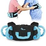 REAQER Transfer and Walking Gait Belt with 7 Handles for Patient Care Secure Aide Transfer Sling - Pediatric, Elderly, Occupational & Physical Therapy(Adjustable Waist Circumference:31"~51")…