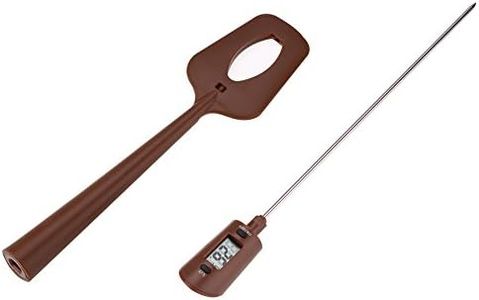 Delaman Termómetro Digital de Chocolate Portable Kitchen Cooking & Candy Spatula Temperatura Lector y Agitador en Uno, Silicona de Grado Alimenticio, Suministros de Navidad