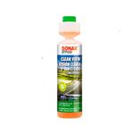 SONAX Clear View Windshield Washing Fluid 250ml | Windscreen Cleaning Liquid | Car Glass Cleansing Shampoo | Remove Tough Dirt, Insects, Oil & Grime