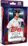 Topps 2024 Baseball Trading Cards, 59 Cards, Series 2 Hanger Pack, Navy/Red/White