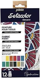 Pebeo 757481 Setacolor Explorer Set, Assorted, 12X20ML