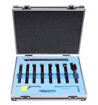 Accusize Industrial Tools 3/8" 9 Pieces/Set, Indexable Carbide Turning Tools and Boring Bar, 2988-0038