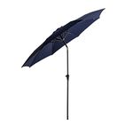 FLAME&SHADE 11 ft Outdoor Market Patio Table Umbrella with Fiberglass Rib Tips and Tilt, Navy Blue