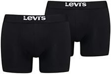 LEVIS Men's Boxer, Black, S (Pack of 2)