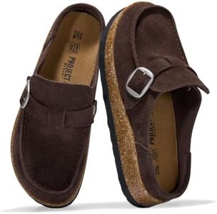 Project Cloud 100% Genuine Leather Moccasin Style Clogs for Women (Carline)