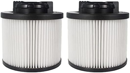 2 Pack DXVC4001 Replacement Filters for DEWALT 4-5 Gallon Wet/Dry Vac Cartridge Filter, Washable & Reusable