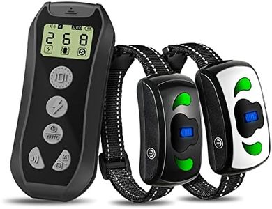 Dog Training Collar for 2 Dogs - Bark Collar with Remote - Shock Collar with 4 Training Modes - Up to 2000 ft Remote Range, Bark Collar for Small Dog Medium Dogs & Large Dogs