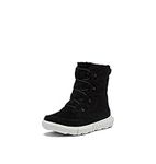 SOREL Women's Explorer Next Joan Cozy Boots - Black, Moonstone - Size 8