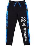 Playstation Lounge Pants For Boys | Kids Blue Black Drawstring Camo Pyjamas Trouser Joggers | Game Console Pjs Merchandise Gifts 7-8 Years