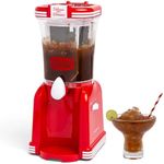 Nostalgia Coca-Cola Frozen Drink Maker and Margarita Machine for Home - 32-Ounce Slushy Maker with Stainless Steel Flow Spout - Easy to Clean and Double Insulated - Red