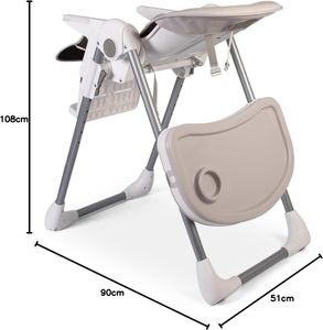 Red Kite Lolo Highchair – Truffle Adjustable Baby Feeding Chair