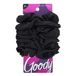 GOODY Ouchless Scrunchie, 8 Count (Black)