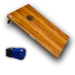 Beewibe Classic Cornhole Board Game Set (4x2 Ft) – Includes 1 Premium Wooden Cornhole Board, 8 Bean Bags