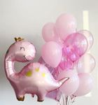 Pastel Pink Dinosaur Balloon Set - Perfect for Birthday Parties and Baby Showers - Cute and Unique Decor