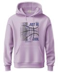 ADRO Basketball Design Hoodie for Men, 320 GSM Soft Cotton Hoodies, Long Lasting Printed Hoodie | Mens Hoodies | Sweatshirt for Men|H24-BCL-PU-XL Lavender