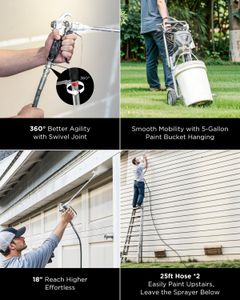 InoKraft MaXpray M3 Airless Paint Sprayer – High Efficiency