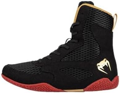 Venum Contender Boxing Shoes - Black/Gold/Red