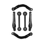 Rear Upper Lateral & Lower Control Arms + Lower Rearward Lateral Toe Arms Fit for Jeep Compass Patriot 2007-2017, Fit for Dodge Caliber 2007-2012 (without Off-Road Package) - 6pc Set