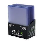 Vault X Premium Extra Thick Seamless Toploaders 35pt - 3" x 4" Rigid Card Holders for Trading Cards & Sports Cards (25 Pack)