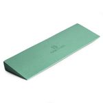 Yoga Studio Lightweight EVA Non-Slip Slanting Yoga Pilates Wedge | Sports Wedge for Squats Pushups Pressups | Supportive Wedge Riser Block - 50 x 15 x 5cm (Sage Green)