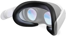 APEXINNO VR Silicone Face Pad Cover for Quest 3 Original Headset Accessories, VR Face Cushion Pad Mask for Quest 3 Headset Face Pad (Black)