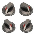 DG64-00975A (4PCS) Electric Range Knob, NE/NX9000t knob DG64-00975A 001, DG64-00975A 002 knobs Compatible with Samsung knobs NE/NX9000t, fit for Samsung Electric Stove/Oven Knobs Replacement