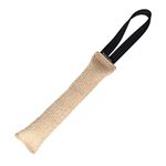 DINGO GEAR Bite Tug with 1 Handle Reinforced for Dog Training and Fun 28 x 4 cm, Jute