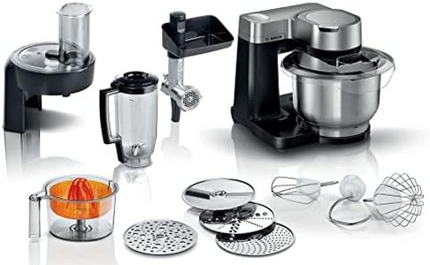 Bosch 7 in 1 Stand Mixer MUMS2VM40G 7 Speeds, dough hook, whisk, beater, blender, juicer, shredder, 900W, Black