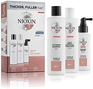 Nioxin 3-Part System | System 3 | Coloured Hair with Light Thinning Hair Treatment | Scalp Therapy | Hair Thickening Treatment | Cleanser Shampoo | 1000 ml