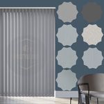 HOMESTYLE DIRECT - Premium GREY 7 Designs Vertical Blind Replacement Slats Made to Measure 89mm (3.5") WIDE Louvres Complete with HANGERS, WEIGHTS AND CHAINS - Customizable Length