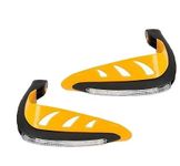 Aow Attractive Offer World Motorcycle Handguards with Led Light for 7/8" Grips - 300 * 140 * 110mm (Yellow) Universal for All Bikes y-15