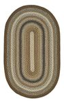 SAFAVIEH Braided Collection Area Rug - 3' x 5' Oval, Brown & Multi, Handmade Country Cottage Reversible, Ideal for High Traffic Areas in Living Room, Bedroom (BRD313A)