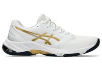 ASICS Mens Netburner Ballistic FF 3 White/Pure Gold Volleyball Shoes - 8 UK (1051A073.104)