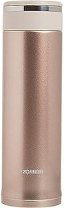 Zojirushi Stainless Steel Travel Mug with Tea Leaf Filter, 11-Ounce/0.34-Liter, Pink Champagne