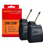 Ralson ECORACER Bicycle Tube 28/29 * 2.35-2.50 | Presta Valve 48mm | Premium Butyl Rubber Inner Tube for Bicycle (Pack of 2)