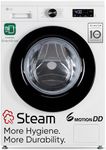 LG 8 Kg 5 Star Steam, Inverter Direct Drive Technology, 6 Motion DD, Fully-Automatic Front Load Washing Machine (FHB1208Z2W, Dial + Full Touch Buttons & LED Display, Essence White)
