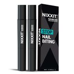 NIXXIT Nail Biting Treatment for Adults - Stop Nailing Biting Pen and Thumb Sucking for Adults & Children - Non Glossy Bitter Taste - Safe & Effective Solution - USA Made - Adults (2 - Pack)