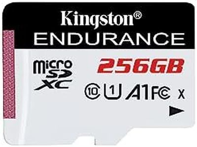 Kingston High Endurance 256GB microSD Card | 95/45 MB/s Read & Write | Built for Write Intensive Applications | UHS-I U1 Speed Class 10 A1 | SDCE/256GB