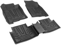 Axidou All-Weather TPE Automotive Floor Mats Fits Honda Civic 2016-2021: Premium Car Floor Mats Protection - 3D Anti-Slip Rubber Cargo Liners Mats