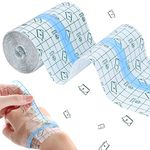 OBANGONG Transparent Waterproof Bandage 4 in x 10.94 yd Stretch Adhesive Bandage Waterproof Bandage Tape Protective Clear Adhesive Bandages Dressing Tape for Tattoos