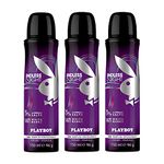 Playboy Women Endless Night Deodorant Fresh Spray 150Ml (Pack Of 3)