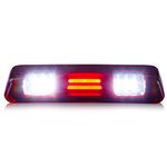 For Ford F-150/Explorer Sport Trac & Lincoln Mark LT 3D LED Bar Third 3rd Tail Brake Light Cargo Lamp (Chrome Housing Red Lens)