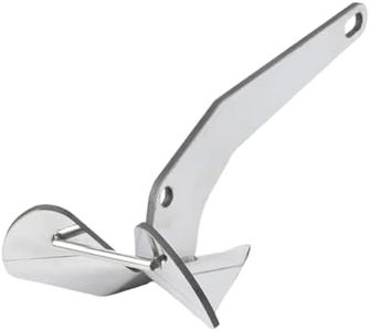 Garvee 11lbs Boat Anchor, 316 Stainless Steel Delta-Style Anchor, Heavy Duty Wing Style Triangular Anchor