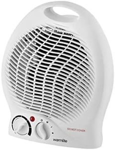 Warmlite WL44002 Thermo Fan Heater with 2 Heat Settings and Overheat Protection, 2000W, White