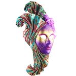 Quligeta Masquerade Venetian Decorative Mask Wall hanging Beautiful Lady Art Collection Mask (Purple)