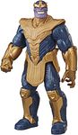 MARVEL Avengers Titan Hero Series Blast Gear Deluxe Thanos Action Figure, 12-Inch Toy, Inspired By Marvel Comics, For Kids Ages 4 And Up