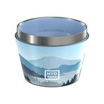 HYDAWAY Collapsible Insulated Bowl with Lid - 1.5 Cups (360ml), Silicone I Small Collapsible Bowls for Camping, RV, Hiking, Backpacking & Travel, Portable, Collapses to 1-inch, Spill-Proof & Steel Rim