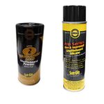 Sun-Glo Silicone Shuffleboard Spray (12 oz.) & Shuffleboard Powder - Speed 2 - Tournament Gold (16 oz.) Combo